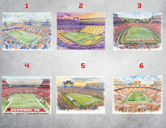 College Football Stadium Wall Collage Kit Poster Prints