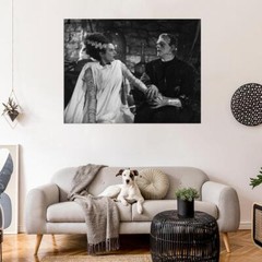 63191 Bride of Frankenstein Retro Wall Decor Print Poster