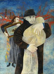 Ben Shahn 1946 Modernist Narrative – Father and Son Giclée Print
