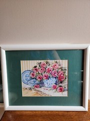 Set of 2 Inpulse Design Inc. Framed Prints Wall Art Decor Floral Shabby Chic