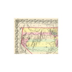 Historic State Map – New Mexico Utah Territories – Colton 1856 – Vintage Wall