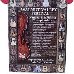 Walnut Valley Festival 2007 Poster Guitar Flat Picking Championships Winfield KS