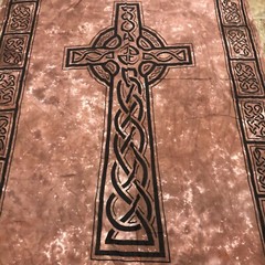 FUNKY PEOPLE 100% Cotton Light Wall Hanging CROSS Design 43″ x 86″