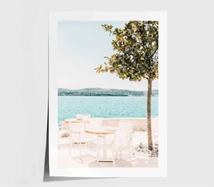 Tree & Sea Print, Beach Wall Art, Tree Framed Beach Wall Art, Coastal