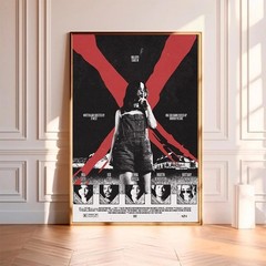 X Movie Poster, Horror Film Wall Art, High Quality Print, Room Decor, Unframed