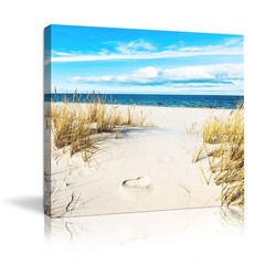 Beach Pictures Wall Art for Bathrooms Canvas Framed Seacoast Theme Wall Decor…
