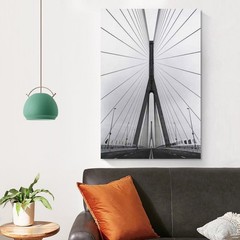 Art Poster Bridge Bathroom Unframed Indoor Canvas Artwork 12×18 Inch 1-Piece