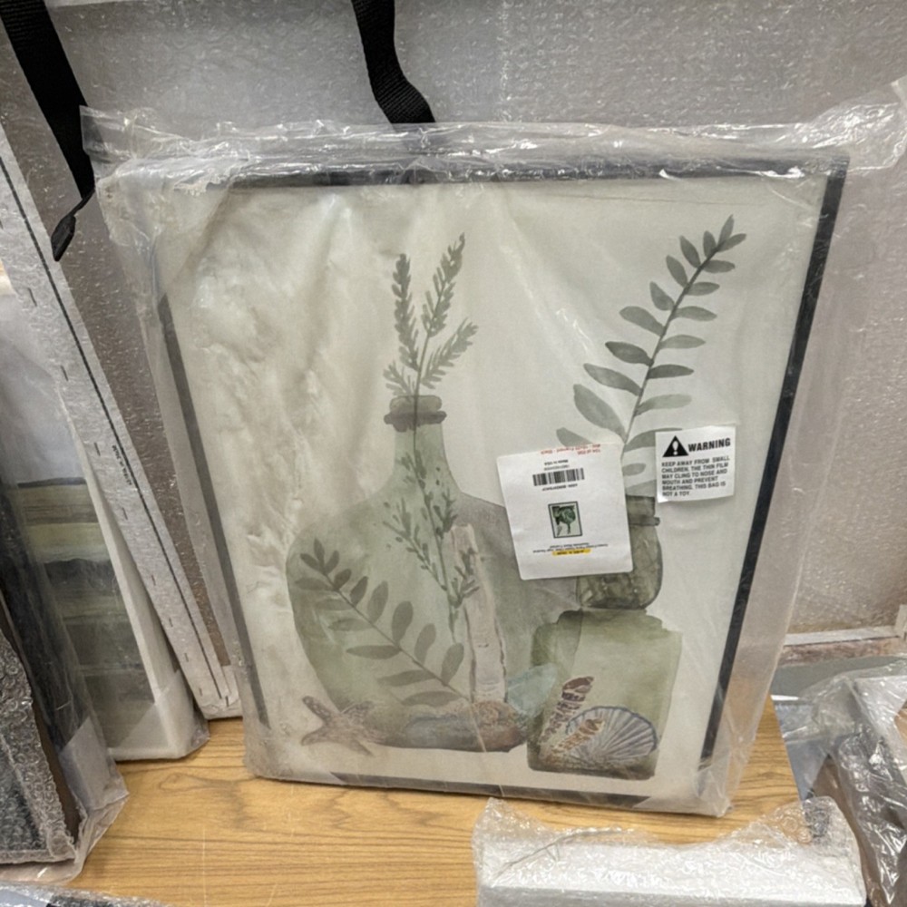 Botanical Vertical Print Green Beige Nature Modern Style for Living Room Bedroom