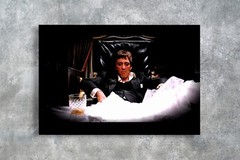 Al Pacino SCARFACE Tony Montana Framed Canvas Print Wall Decor Gangster Movie