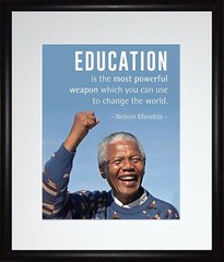 Nelson Mandela Quote | Motivational Poster Print Picture or Framed Wall Art