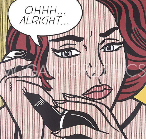 LICHTENSTEIN ROY – OHHH…ALRIGHT…, 1964 – ART PRINT POSTER 11″ x 14″ (601)