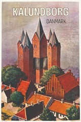 KALUNDBORG DENMARK VINTAGE STYLE PRINT/POSTER SATIN PHOTO PAPER T375