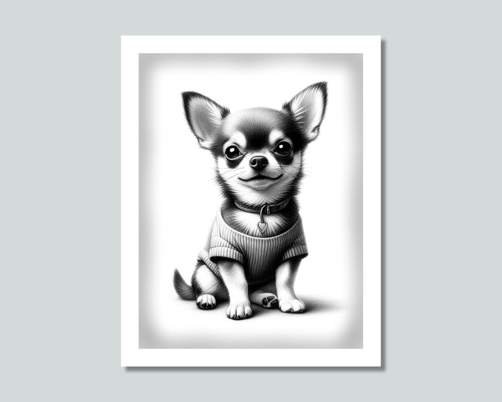 CHIHUAHUA Dog Photo Picture Pet Print in 8×10, 8.5×11 or 11×14 WB5b