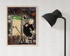 Alec Monopoly Wall St Art Print| Mounted Canvas | Framed Canvas |Acrylic