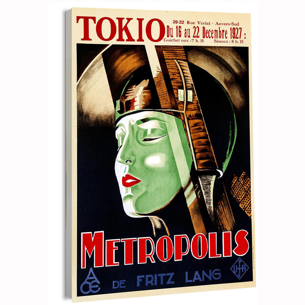 1921 Metropolis Fritz Lang Movie Poster or Canvas Home Decor Art Print
