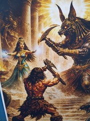 BARBARIAN POSTER FANTASY ART 12X18 MATE CARDSTOCK 130 lb NEW CONAN TARZAN 2A