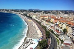 NICE FRANCE SKYLINE GLOSSY POSTER PICTURE PHOTO PRINT french riviera view 3717