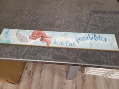 The Little Mermaid MDF Wood Wall Art 36″ x 6″ «See the Possibilities»