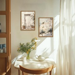 Framed Vintage Italian Wall Art Set of 3, Rustic Neutral Olive Tree Pictures …