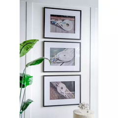 Framed 30 In. X 24 In. Rope Wall Art with Black Frame, Wall Decor for Living Roo