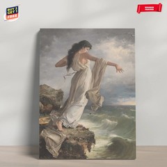 1800s Death of Sappho Classical Painting Canvas Print Poster Home Decor