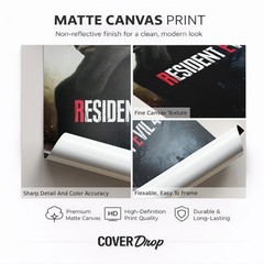 Resident Evil 4 Gaming Cover Poster | Premium Matte Canvas Print -Multiple Sizes
