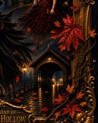 Legend Of Sleepy Hollow Headless Horseman Wall Art Gothic Halloween Print 24×36
