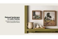 Two piece Landscape Burlap Wall Art Set – Hearth & Hand with Magnolia