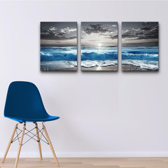TTHYUEWS Beach Wall Art for Living Room Canvas Wall Decor for Bedroom Office Dec
