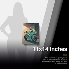 Motorcycle 11×14 Decor Poster | Modern Bike Design | Fast and Secure Shipping