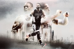 Dwyane Wade Miami Heat Cityscape Art Wall Indoor Room Poster – POSTER 20×30