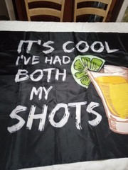 Alcohol Tapestry Funny Dorm 2 Shots 54.5 X 34 Inches Wall Hanger Flag Cloth