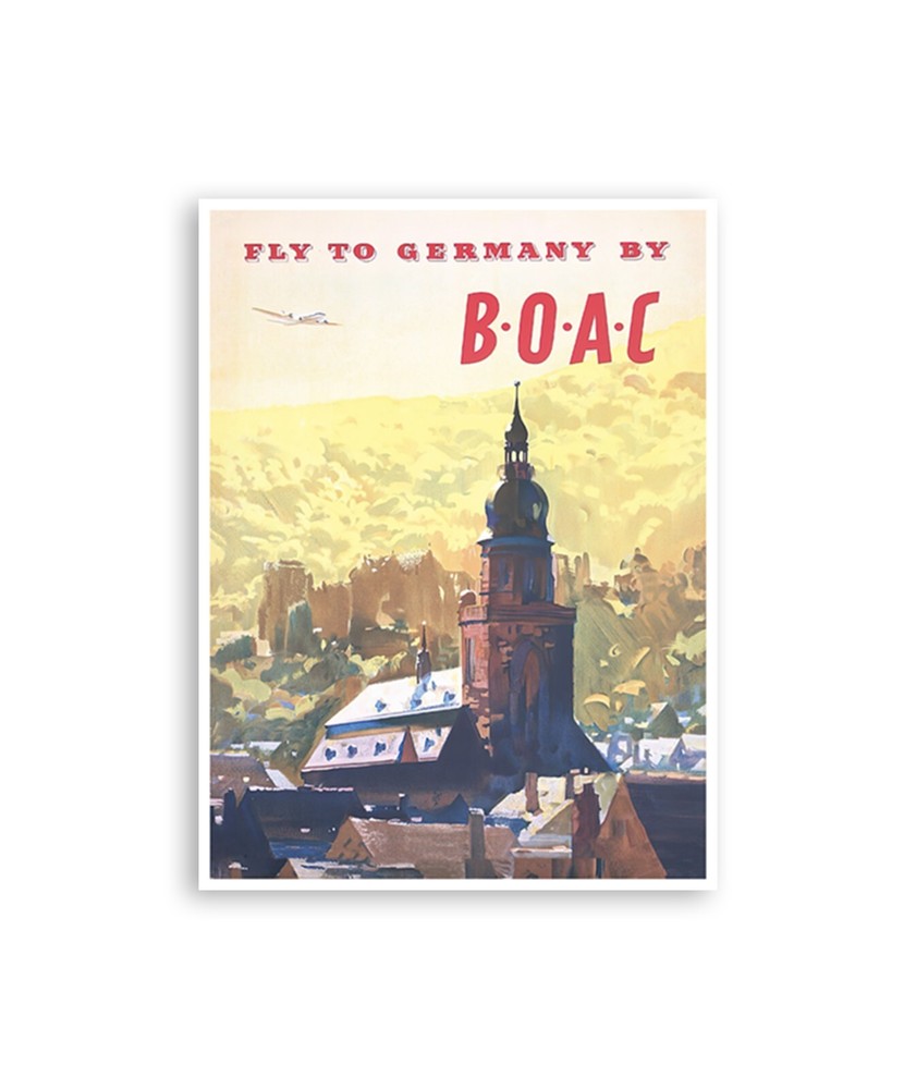 Germany Poster Wall Art German Travel Print 12×16″ Frame-Able Gift XR4079