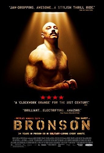 Bronson Movie Poster 24 inches x 36 White
