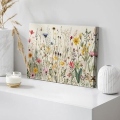 Wall26 Wildflowers Canvas Print Floral Botanical Wilderness Boho Wall Art