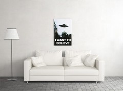 The X-Files I Want to Believe UFO Vintage Series Art Wall Poster – POSTER 20×30