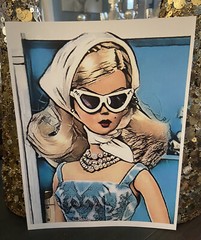 Retro Barbie Art Print 8×10 – Vacation Getaway Silkstone #126a
