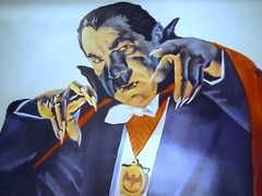 Rare 6 foot DRACULA full body vinyl print retro horror