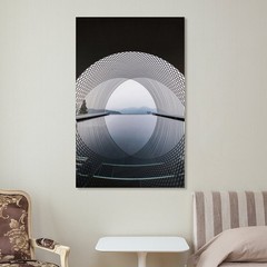 Art Poster Unique Architecture Unframed Inside Canvas Decor 12×18 Inch 1-Piece
