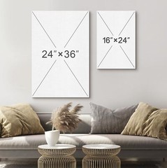 Rainbow Abstract Wall Art Multicolor Minimalist Canvas Prints