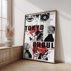 Tokyo Ghoul Poster • Kaneki Ken Manga Wall Art • Seinen Room Decoration