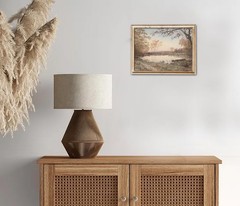 Vintage Wall Art, Farmhouse Wall Decor Fall Pond Wall Painting Canvas Prints …