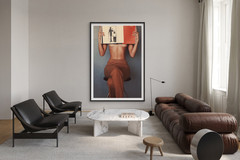 Vintage Fashion Book Poster | Minimalist Editorial Wall Art Print