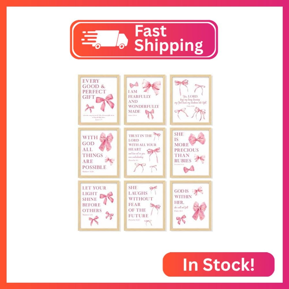 97 Decor Pink Coquette Room Decor For Teen Girls – Light Pink Wall Art For Bedro