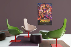 AVENGERS INFINITE WAR Wall Vinyl MOVIE Poster Print Removable & Reusable