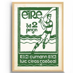 Gaelic Games Poster Irish Sporting Culture Hurling Football Wall Art Print