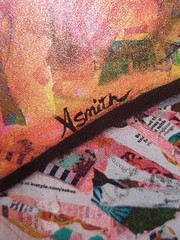 Asmith Abstract Portrait Woman Headwrap Framed Vertical Multicolor Paper Print