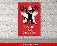 Custom Motivational Gym Banner – Personalized Wall Art for Home or Garage