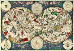 COOL ZODIAC MAP GLOSSY POSTER PICTURE PHOTO signs constellations astrology 3003