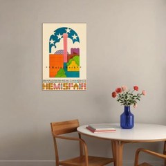 289556 San Antonio Texas 1968 Hemisfair Travel PRINT POSTER